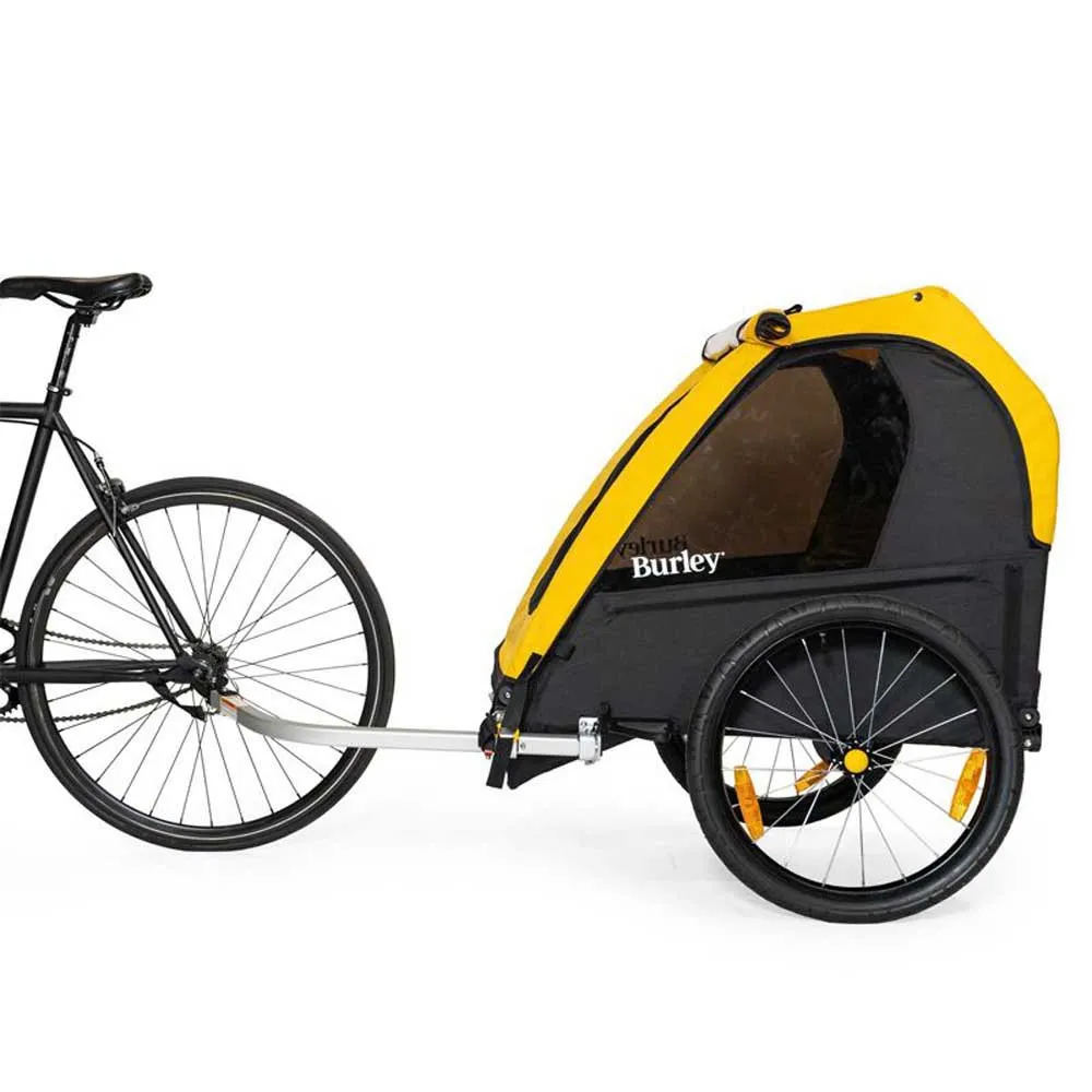 Burley Bee Two Seater Trailer, Black / yellow, Max 45kg Burley Bee Two Seater Trailer, Black / yellow, Max 45kg