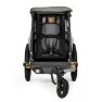 Burley D´lite X Doble Fahrradanhänger, Green carbon, Max 34kg
