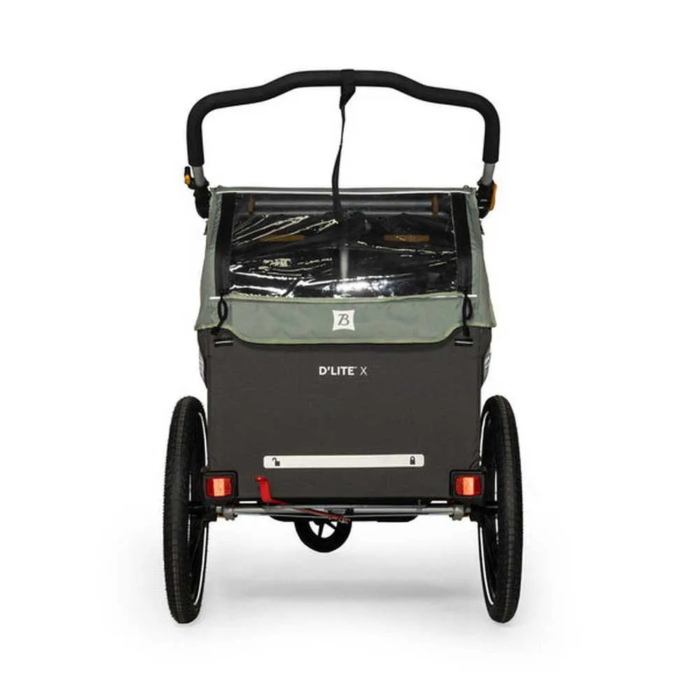 Burley D´lite X Single Fahrradanhänger, Green, Max 34kg