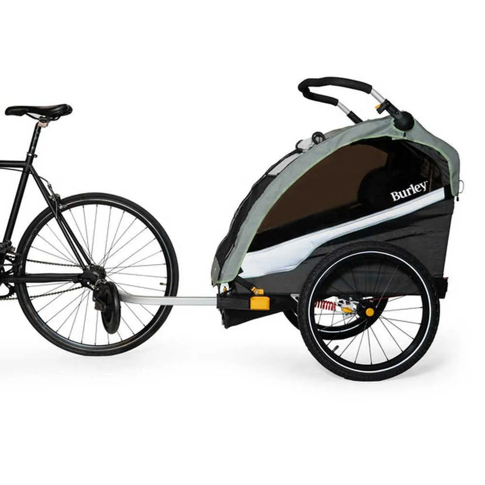 Burley D´lite X Single Fahrradanhänger, Green, Max 34kg