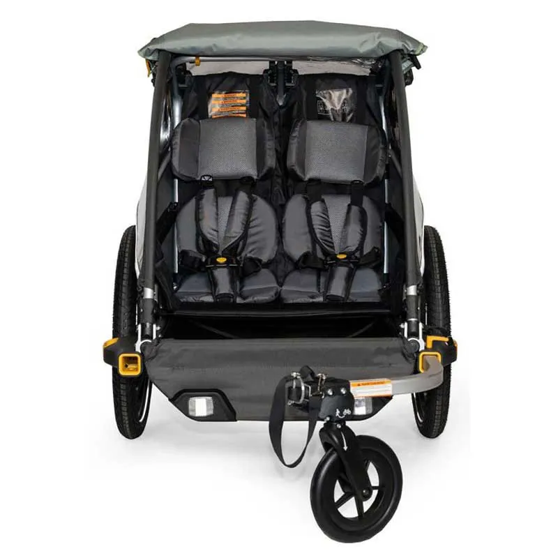 Burley D´lite X Two Seater Trailer, Green, Max 45kg Burley D´lite X Two Seater Trailer, Green, Max 45kg