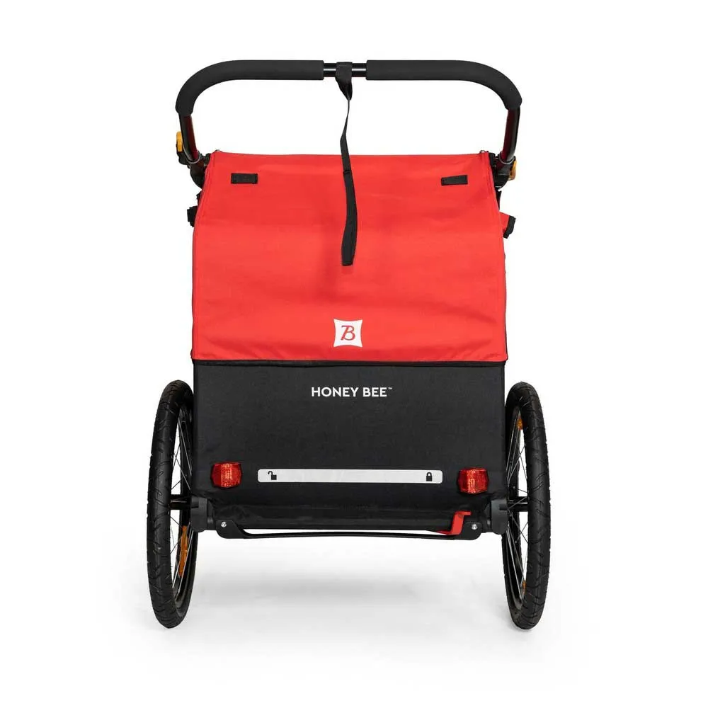 Burley Honey Bee Fahrradanhänger, Red / black, Max 45kg Burley Honey Bee Fahrradanhänger, Red / black, Max 45kg