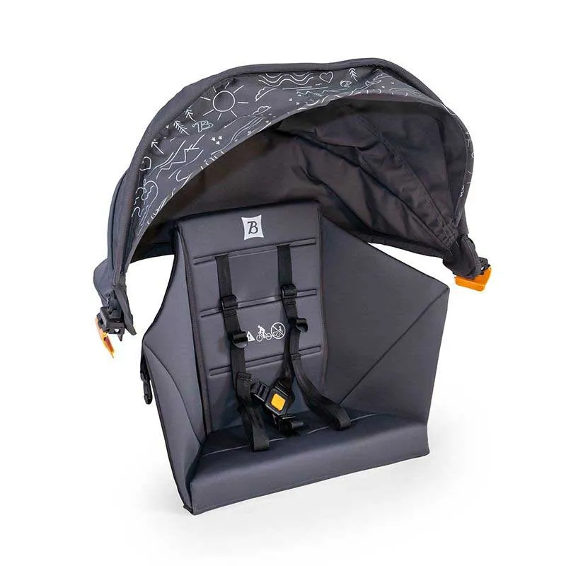 Burley Hopper Babyschalen-und Sonnenschutz-set, Black, One Size