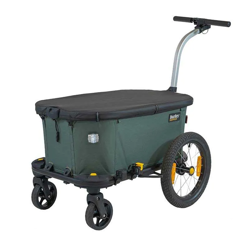 Burley Hopper Fahrradanhänger, Green, Max 35kg