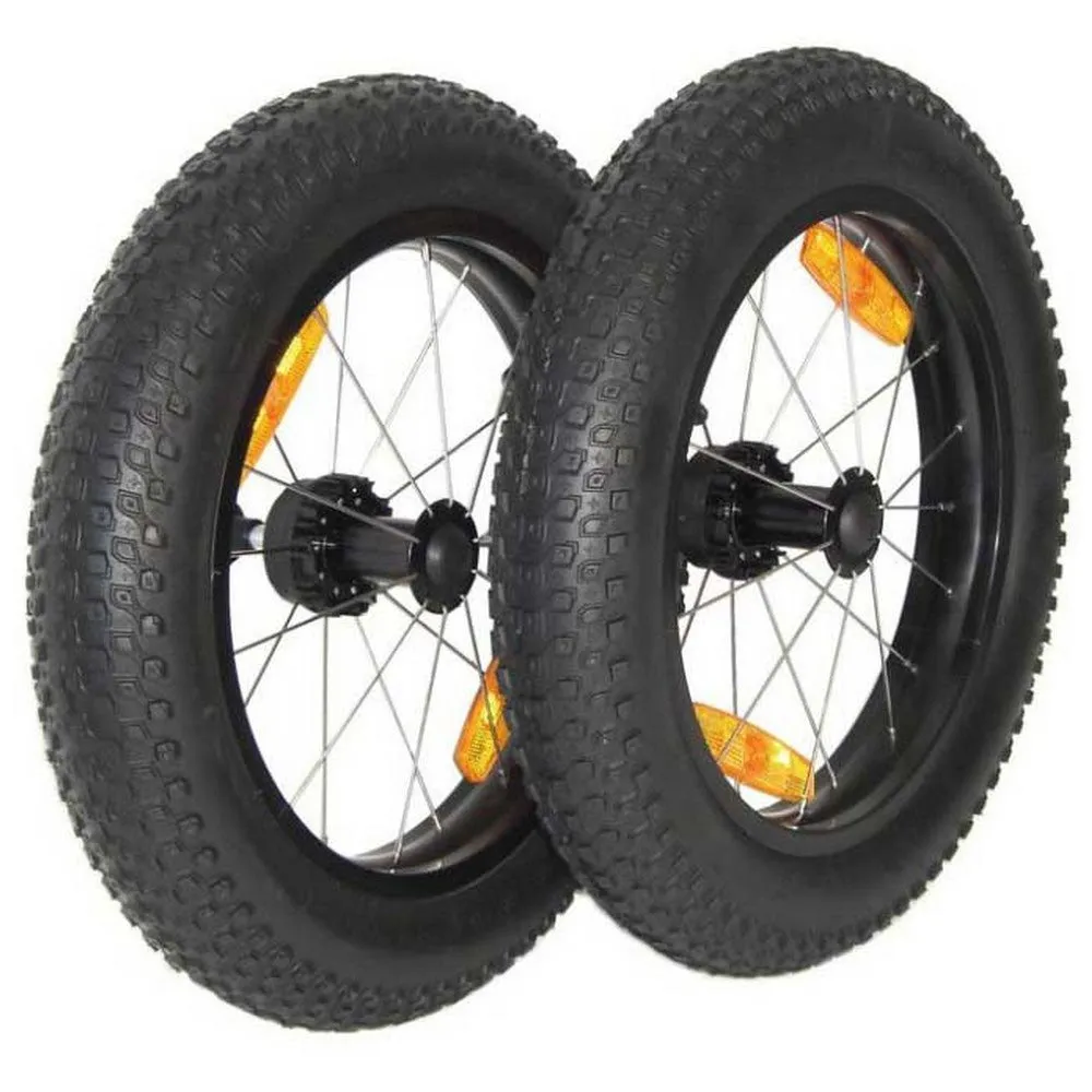 Burley Plus Size Wheel Kit Ersatzteil, Black, 16" Burley Plus Size Wheel Kit Ersatzteil, Black, 16"