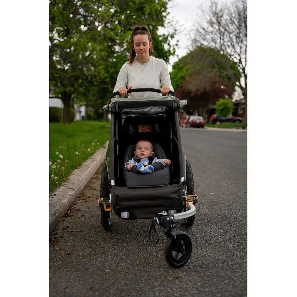 Burley Snuggler Anhänger-babysitz, Black, 1 - 6MON