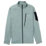 Burton Ak Baker Stretch Fleece Mit Durchgehendem Reißverschluss, Green petrol