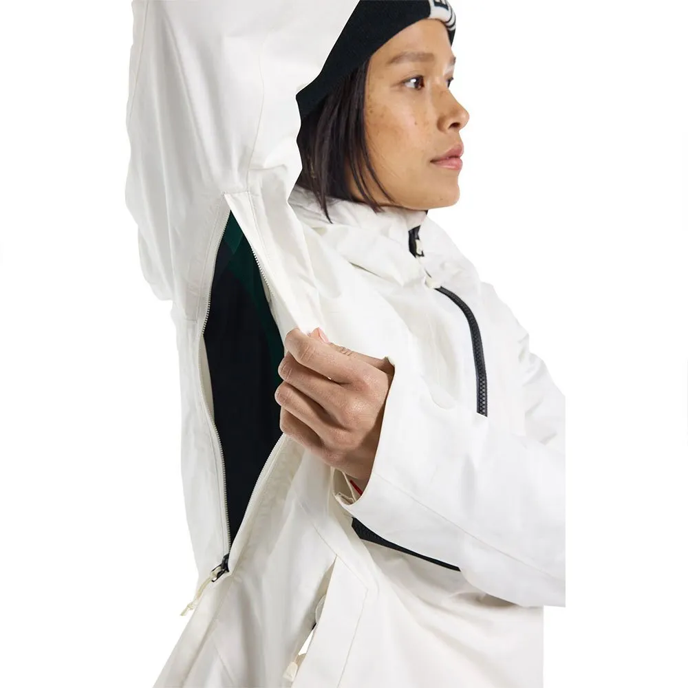 Burton Goretex Pillowline Anorak Jacke, Stout white