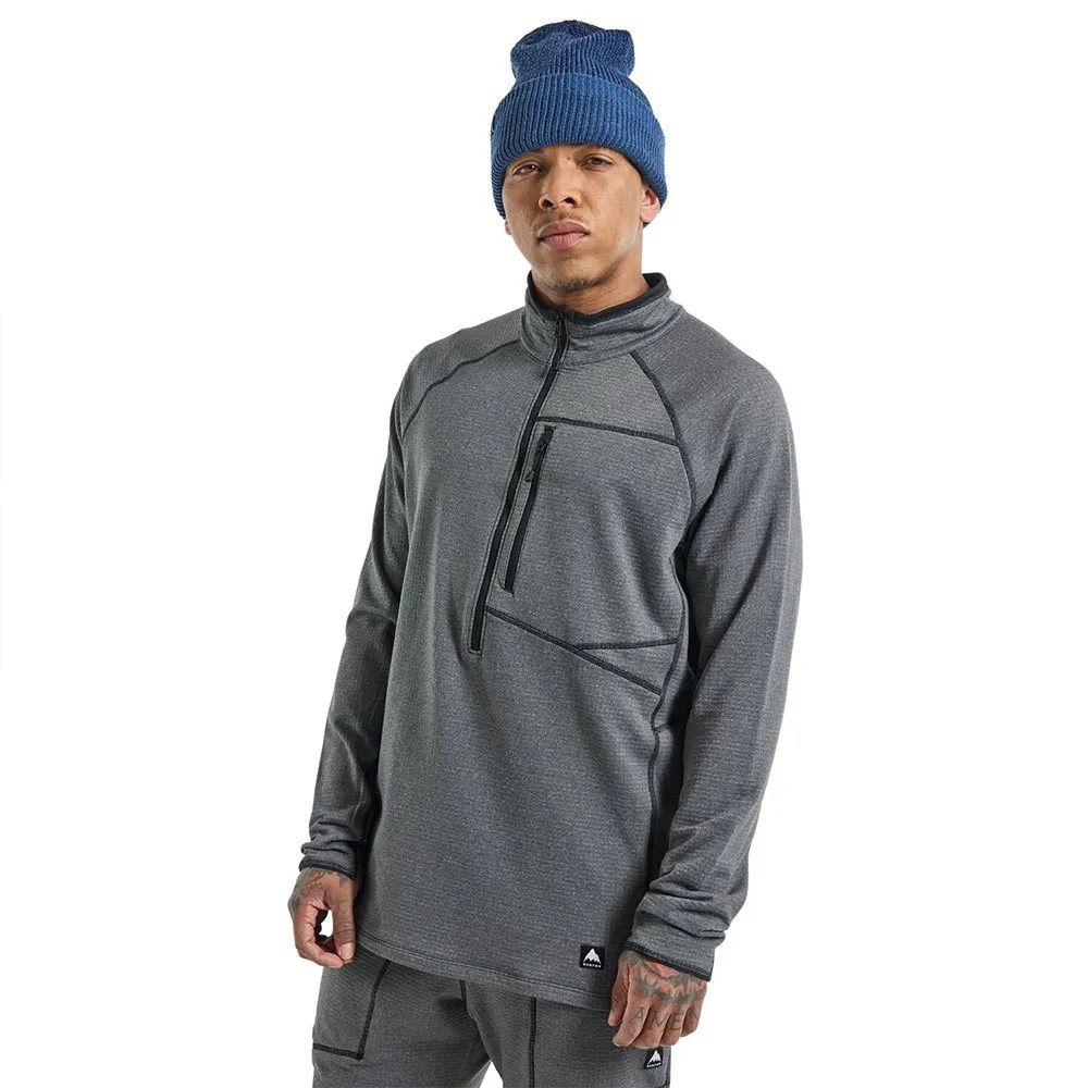 Burton Stockrun Grid Halbreißverschluss-sweatshirt Burton Stockrun Grid Halbreißverschluss-sweatshirt