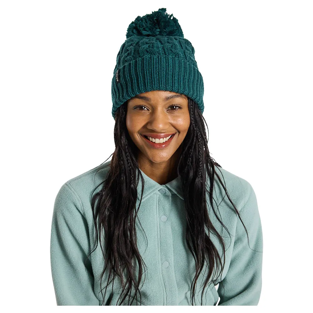 Burton Zippy Fleece Lined Mütze, Deep emerald Burton Zippy Fleece Lined Mütze, Deep emerald