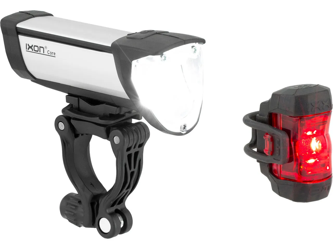 Busch + Müller Ixon Core 50 + IXXI LED Beleuchtungsset mit StVZO-Zulassung, Grau, one_size Busch + Müller Ixon Core 50 + IXXI LED Beleuchtungsset mit StVZO-Zulassung, Grau, one_size