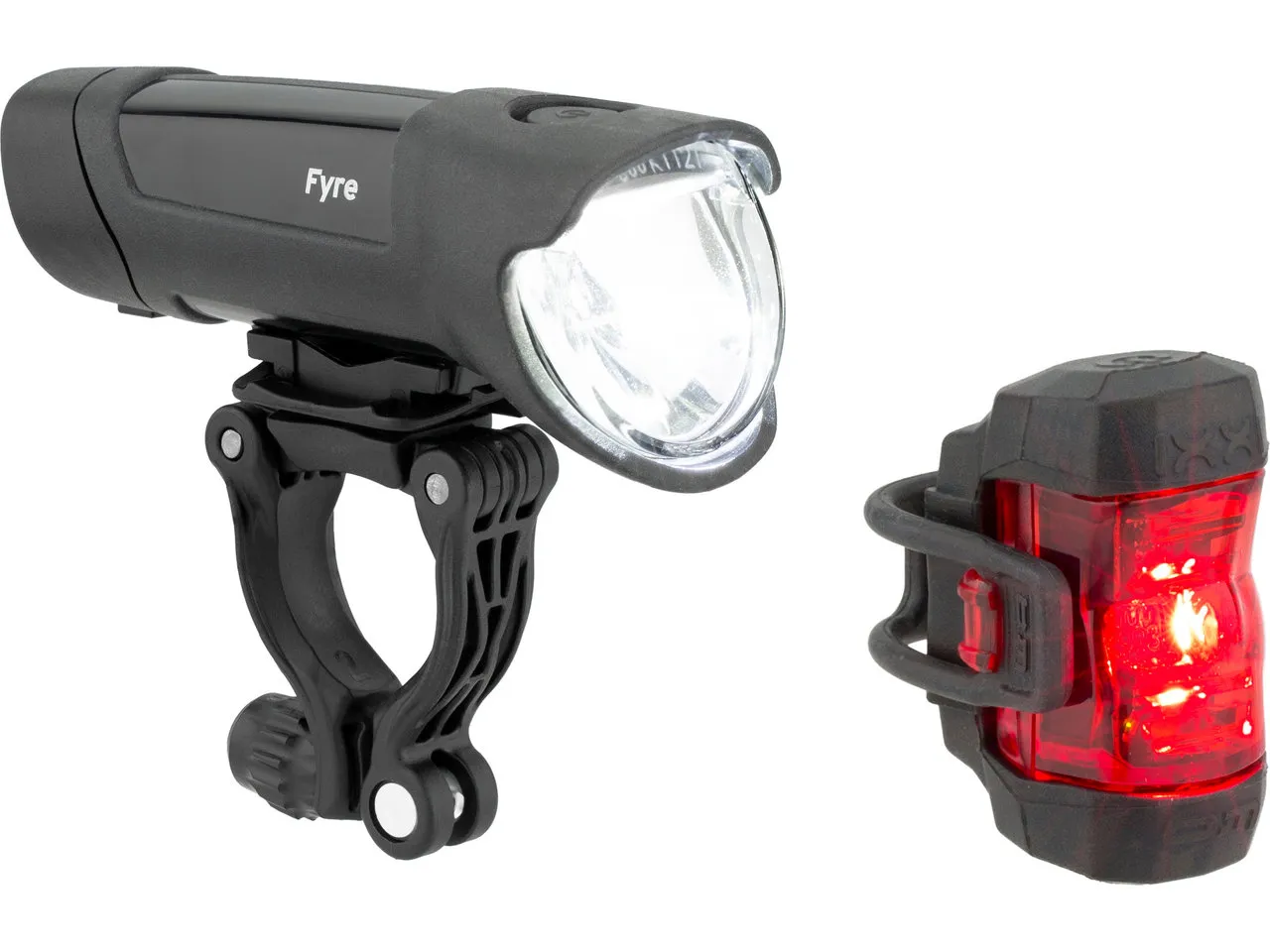 Busch + Müller Ixon Fyre + IXXI LED Beleuchtungsset mit StVZO-Zulassung, Schwarz, one_size Busch + Müller Ixon Fyre + IXXI LED Beleuchtungsset mit StVZO-Zulassung, Schwarz, one_size