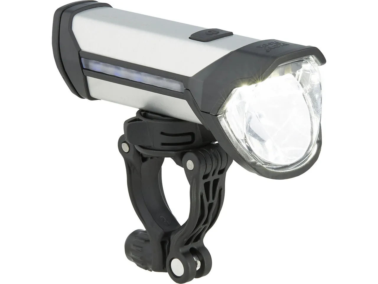 Busch + Müller Ixon Rock LED Frontlicht mit StVZO-Zulassung, Schwarz-silber, 100 Lux Busch + Müller Ixon Rock LED Frontlicht mit StVZO-Zulassung, Schwarz-silber, 100 Lux