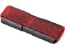Busch + Müller Reflektor 313/3ZBPB für Gepäckträger mit Klebebefestigung, Rot, 50mm