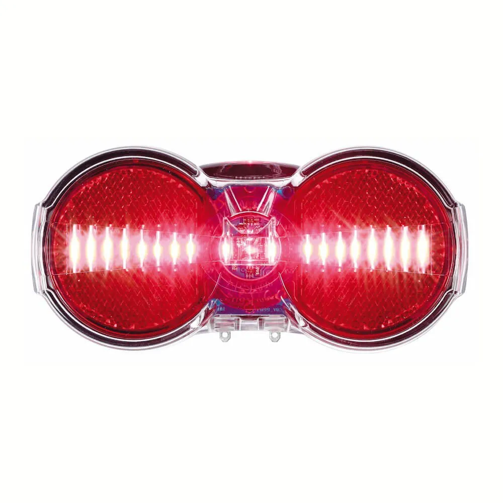 Busch + Müller Toplight Flat S Plus Rücklicht, Red / clear, One Size Busch + Müller Toplight Flat S Plus Rücklicht, Red / clear, One Size