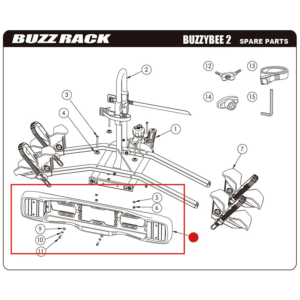 BUZZRACK Leichter Teller Für Buzzybee 2/4, Black, One Size BUZZRACK Leichter Teller Für Buzzybee 2/4, Black, One Size