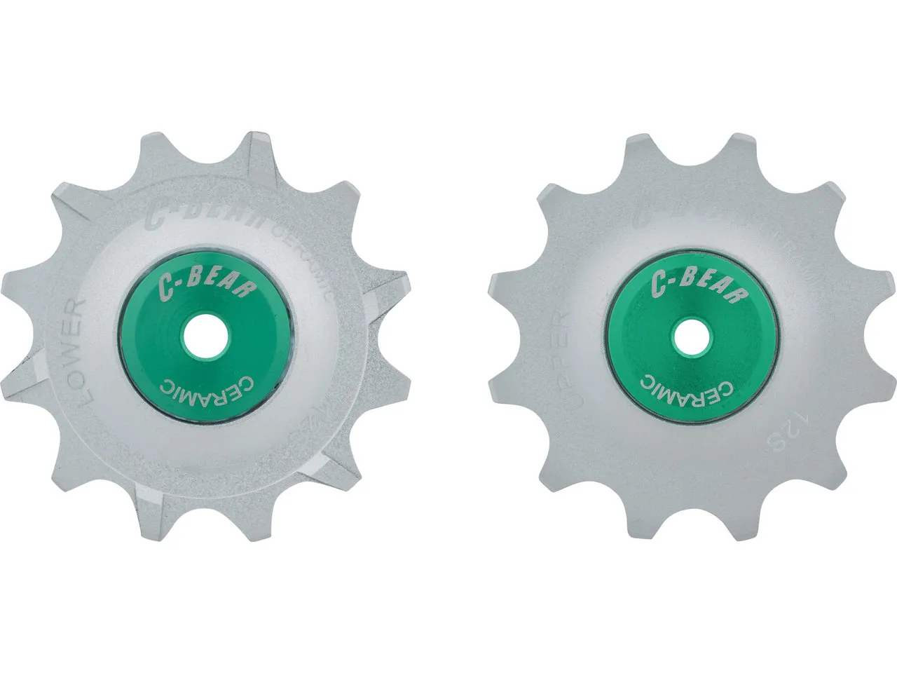 C-Bear Schalträdchen Aluminium SRAM AXS Road 12-fach, Silber C-Bear Schalträdchen Aluminium SRAM AXS Road 12-fach, Silber