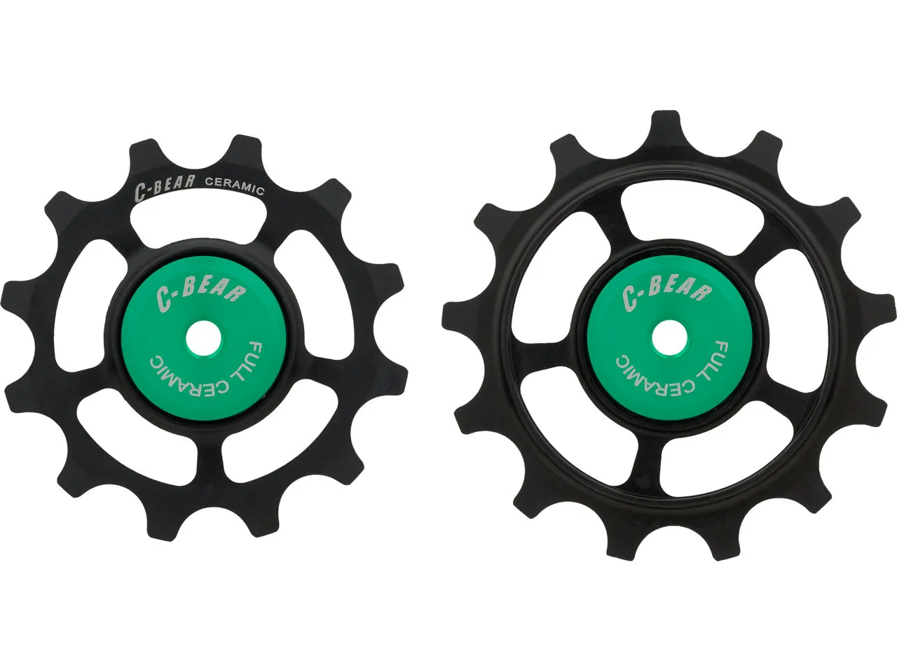 C-Bear Schalträdchen OCM Shimano 11-fach / Ultegra 12-fach Full Ceramic, Schwarz, one_size