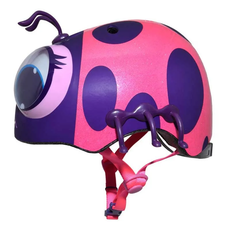 C-preme Toddler Googly Lady Bug Stadthelm, Pink C-preme Toddler Googly Lady Bug Stadthelm, Pink