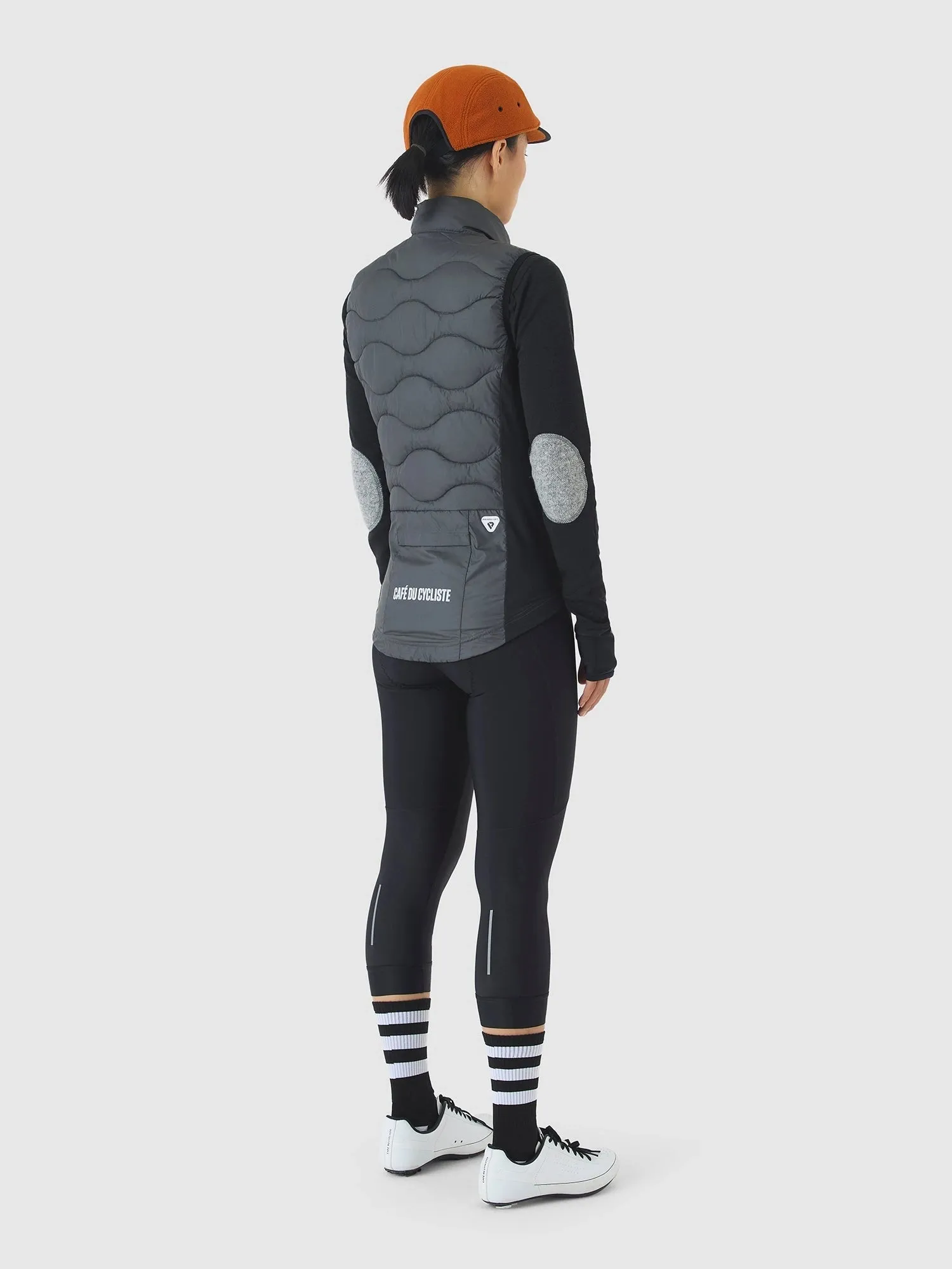 Café Du Cycliste Alexia Unisex Cycling Thermal Weste, Anthracite Café Du Cycliste Alexia Unisex Cycling Thermal Weste, Anthracite