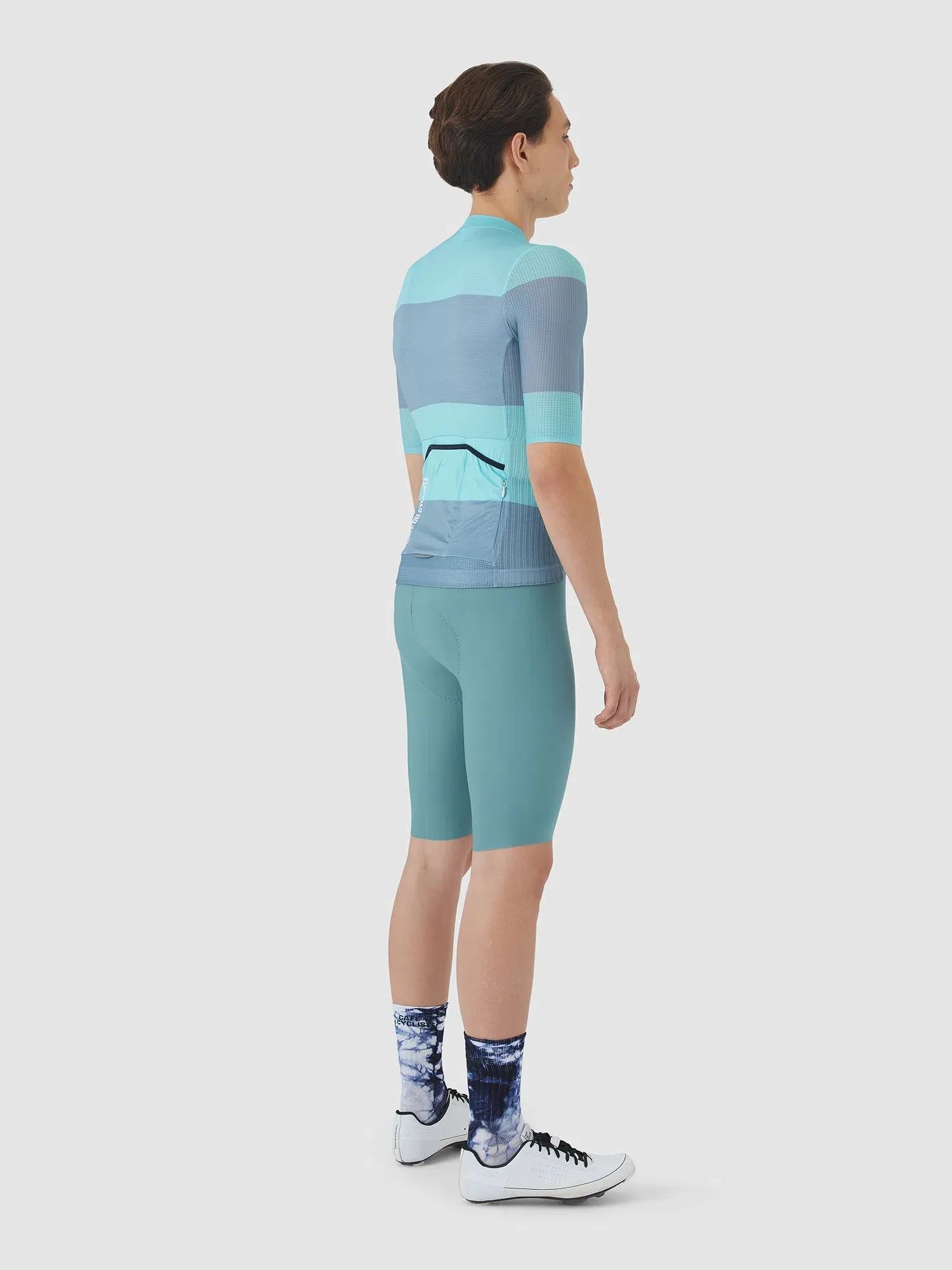 Café Du Cycliste Angeline V2 Race Ultralight Trikot, Riviera blue/deep water Café Du Cycliste Angeline V2 Race Ultralight Trikot, Riviera blue/deep water