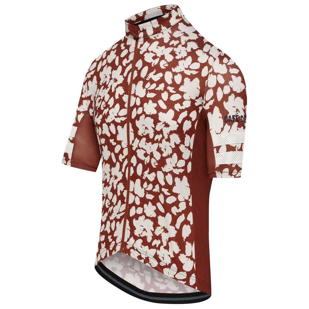 Café Du Cycliste Floriane Kurzarm-radtrikot, Sequoia print, M Café Du Cycliste Floriane Kurzarm-radtrikot, Sequoia print, M