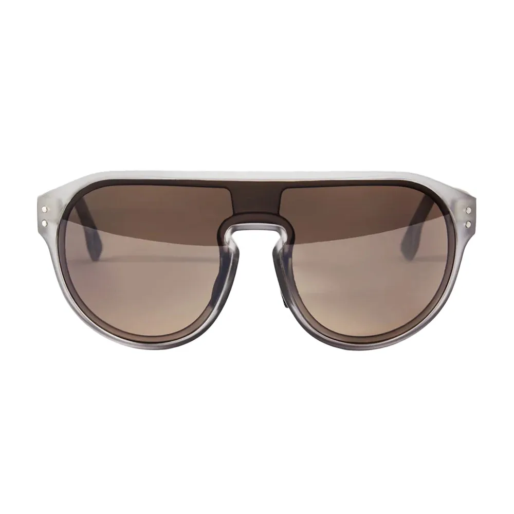 Café Du Cycliste Sonnenbrillen Gabin, Crystal grey frame brown photocromic lens
