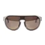 Café Du Cycliste Sonnenbrillen Gabin, Crystal grey frame brown photocromic lens
