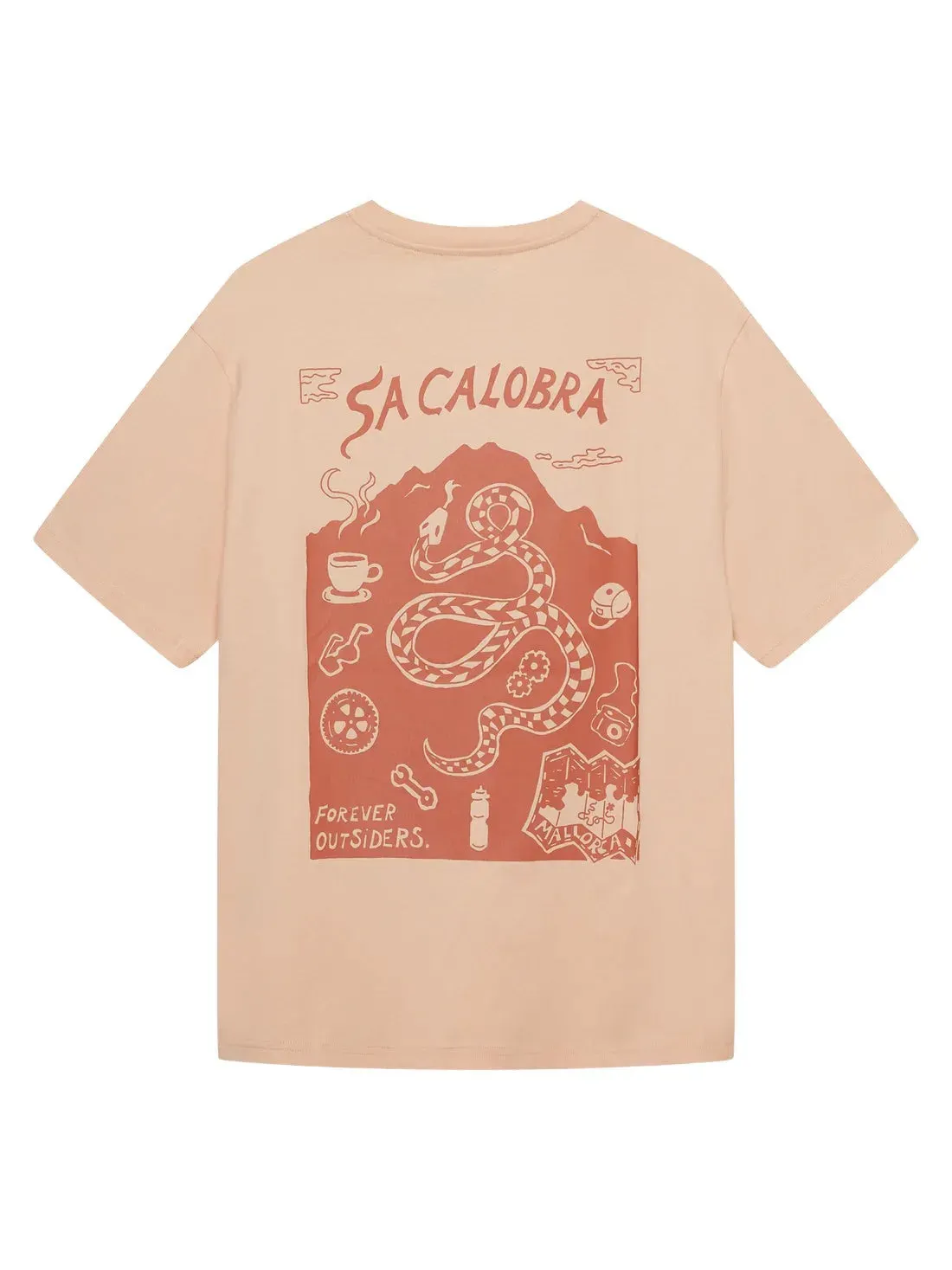 Café Du Cycliste TShirt Col Sa Calobra, Sand, S