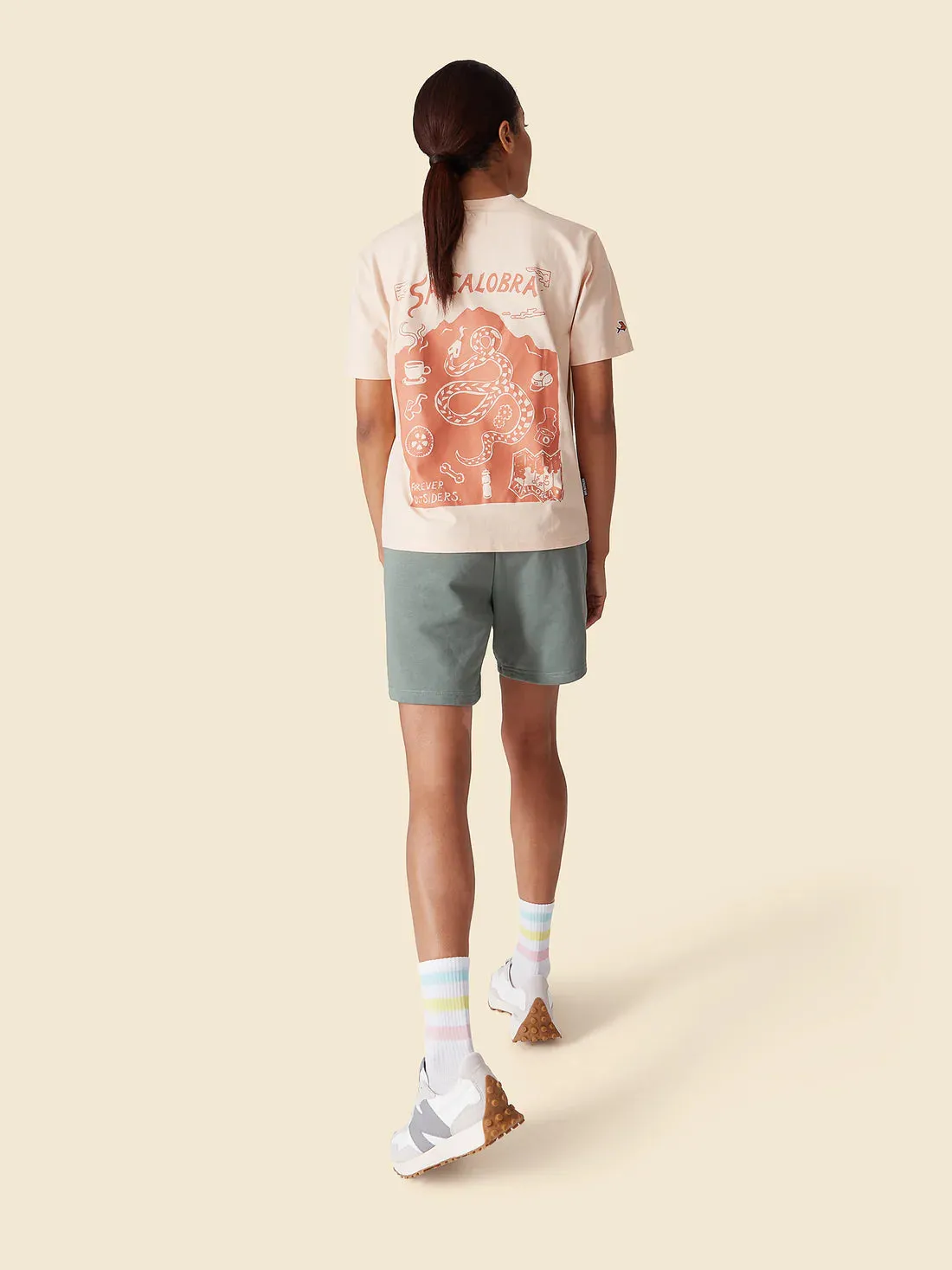 Café Du Cycliste TShirt Col Sa Calobra, Sand, S