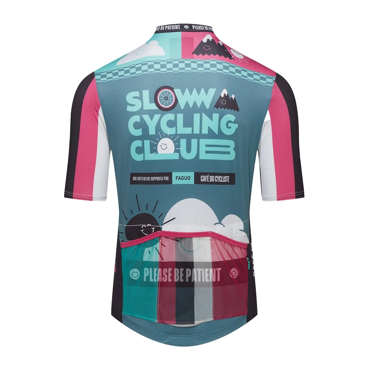 Café Du Cycliste X FAGUO Marius Cycling Trikot, Slow schwarz Café Du Cycliste X FAGUO Marius Cycling Trikot, Slow schwarz