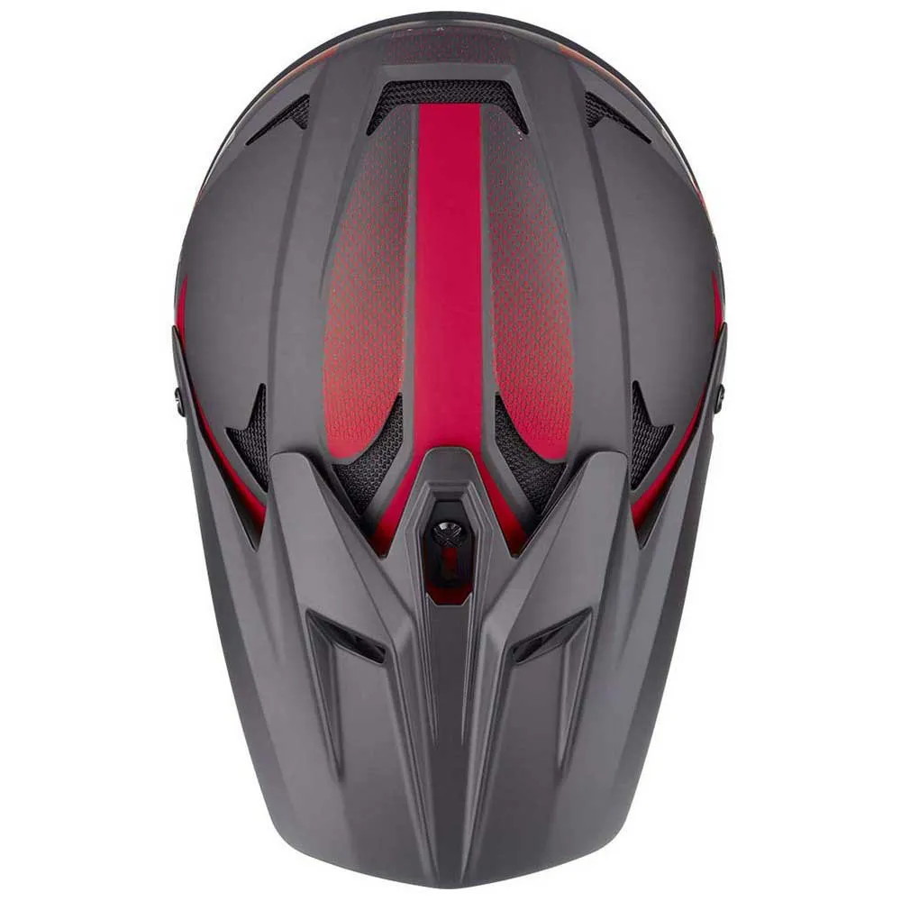 CAIRN X Track Downhillhelm, Mat black / red