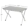 Camco Aluminium Tisch, Silver, 109.22 x 68.58 x 71.12cm