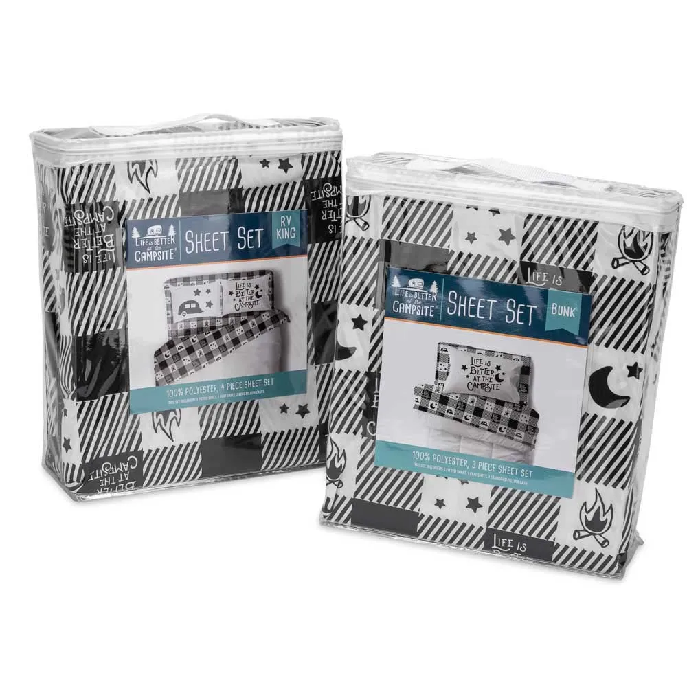 Camco Bunk Bettlaken, Black / white, One Size Camco Bunk Bettlaken, Black / white, One Size