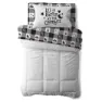 Camco Bunk Bettlaken, Black / white, One Size