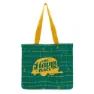 Camco My Happy Place Stofftasche, Green grid