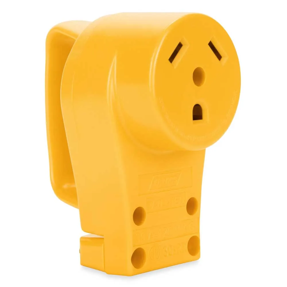 Camco Powergrip Steckeradapter 30a, Yellow, One Size Camco Powergrip Steckeradapter 30a, Yellow, One Size