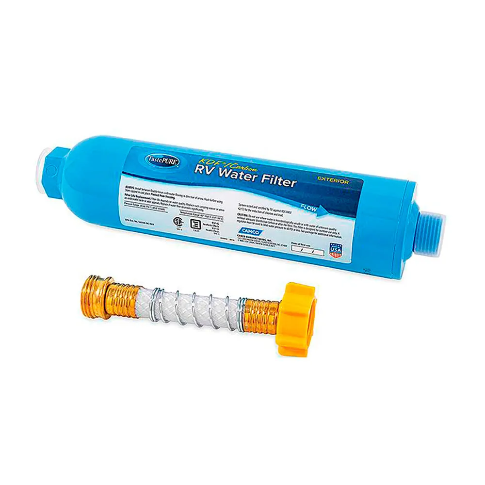 Camco Tastepure Kdf Schlauchschutz Wasserfilter, Blue, One Size Camco Tastepure Kdf Schlauchschutz Wasserfilter, Blue, One Size