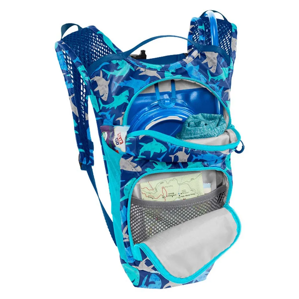 CamelBak Mini Mule Sharks Trinkrucksack 1.5l, Blue, One Size CamelBak Mini Mule Sharks Trinkrucksack 1.5l, Blue, One Size