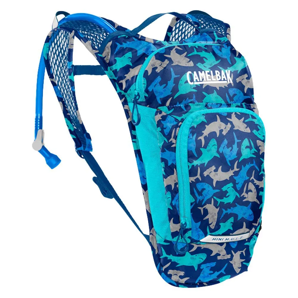 CamelBak Mini Mule Sharks Trinkrucksack 1.5l, Blue, One Size CamelBak Mini Mule Sharks Trinkrucksack 1.5l, Blue, One Size