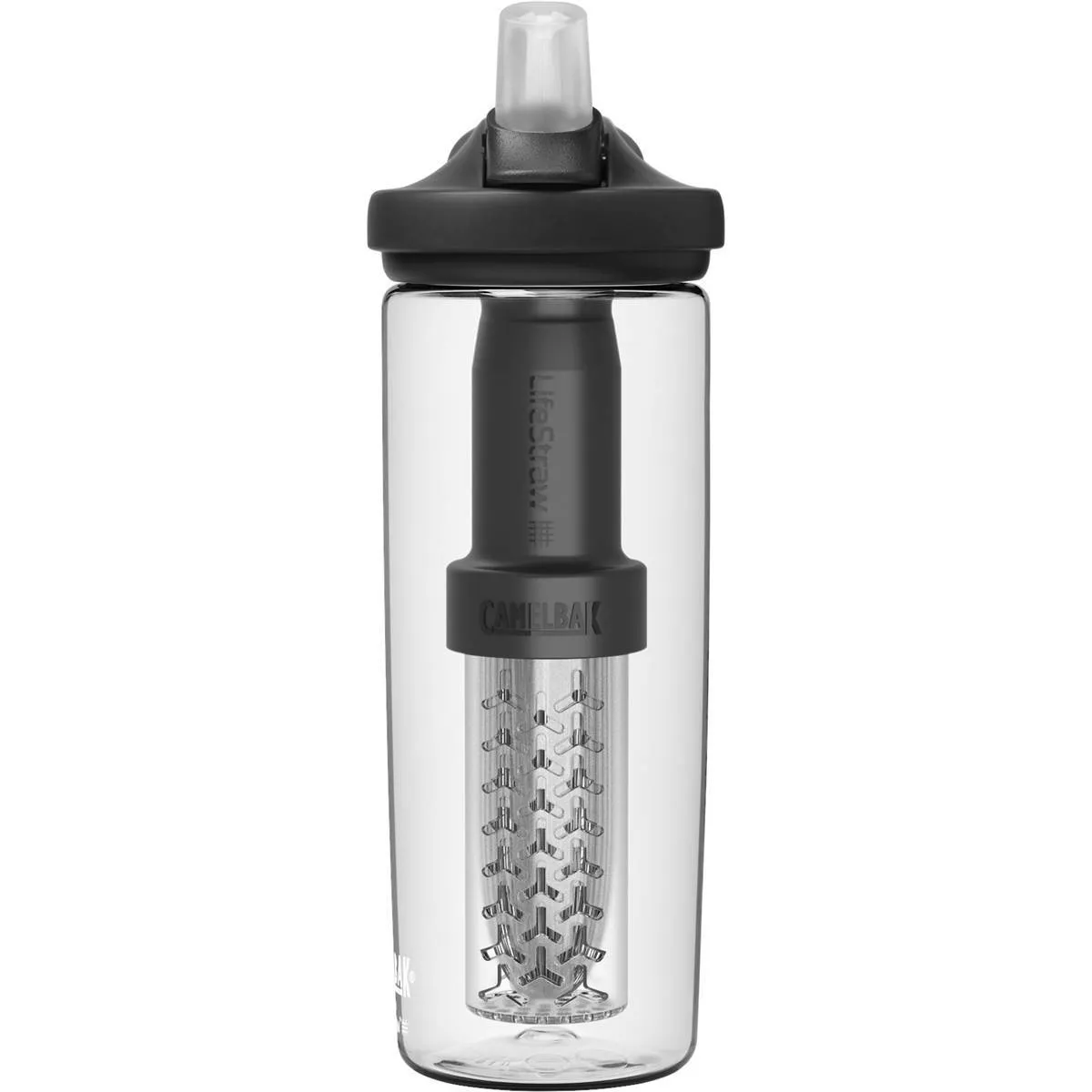 CamelBak Trinkflasche mit Filter Eddy+ Lifestraw Unisex, weiß, 600ml