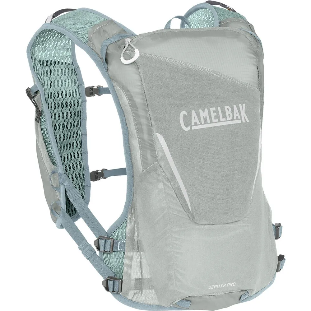 CamelBak Zephyr Pro 12l Trinkweste, Pigeon / blue surf, One Size CamelBak Zephyr Pro 12l Trinkweste, Pigeon / blue surf, One Size