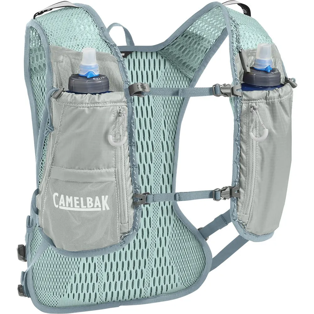 CamelBak Zephyr Pro 12l Trinkweste, Pigeon / blue surf, One Size CamelBak Zephyr Pro 12l Trinkweste, Pigeon / blue surf, One Size