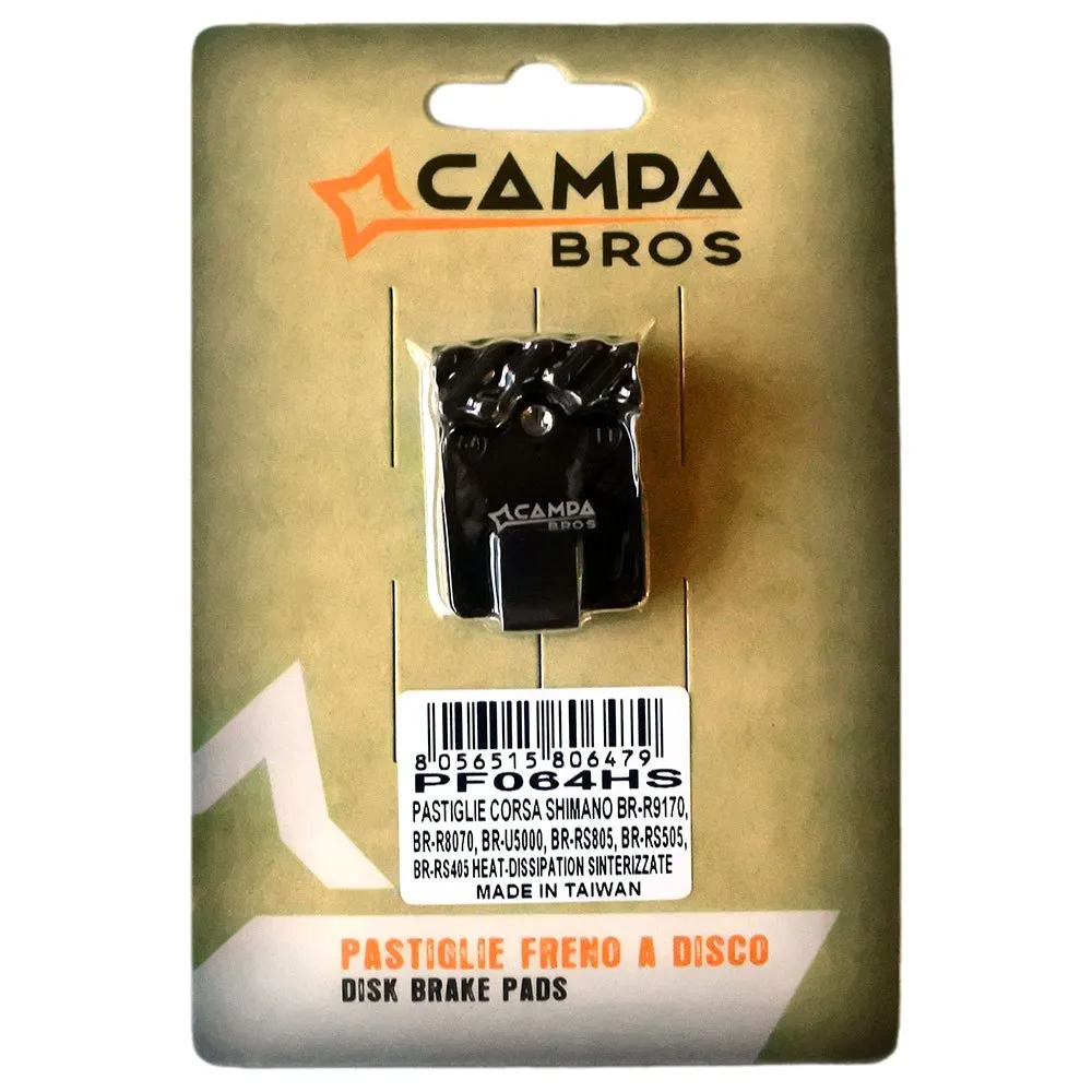 Campa Bros Corsa Shimano Br-r9170/br-r8070/br-u5000/br-rs805/br-rs505/br-rs405 Heat-dissipation Sinterbremsbeläge, Blue / silver, One Size Campa Bros Corsa Shimano Br-r9170/br-r8070/br-u5000/br-rs805/br-rs505/br-rs405 Heat-dissipation Sinterbremsbeläge, Blue / silver, One Size