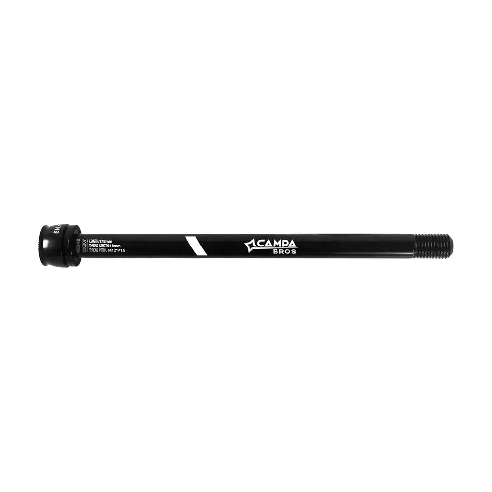 Campa Bros Kombat M12 X P1.5 X 18l Shimano Hintere Steckachse, Black, 12 x 178mm Campa Bros Kombat M12 X P1.5 X 18l Shimano Hintere Steckachse, Black, 12 x 178mm
