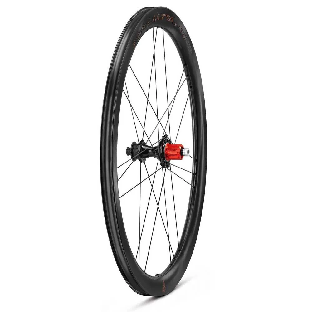 Campagnolo Bora Ultra Wto 45 C23 Cl Disc Tubeless Rennrad-hinterrad, Black, 12 x 142mm, Shimano/Sram HG Campagnolo Bora Ultra Wto 45 C23 Cl Disc Tubeless Rennrad-hinterrad, Black, 12 x 142mm, Shimano/Sram HG