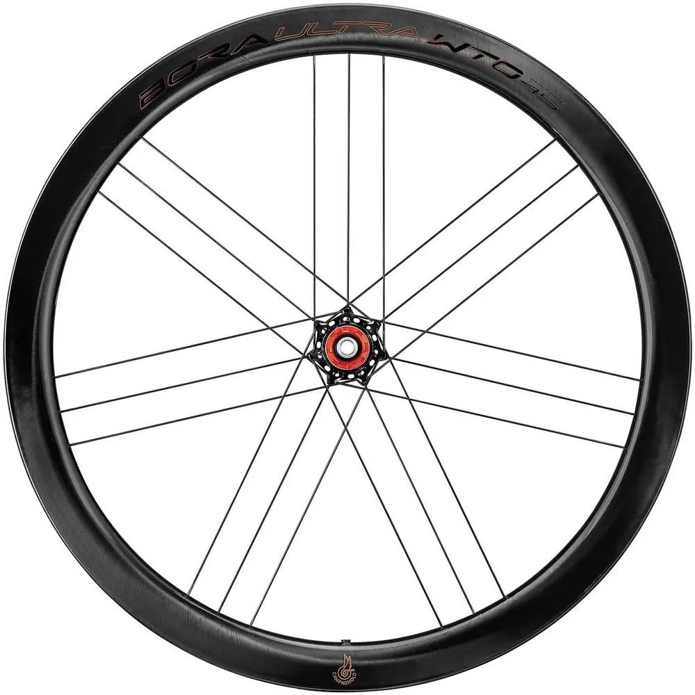 Campagnolo Bora Ultra Wto 45 C23 Cl Disc Tubeless Rennrad-hinterrad, Black, 12 x 142mm, Shimano/Sram HG Campagnolo Bora Ultra Wto 45 C23 Cl Disc Tubeless Rennrad-hinterrad, Black, 12 x 142mm, Shimano/Sram HG