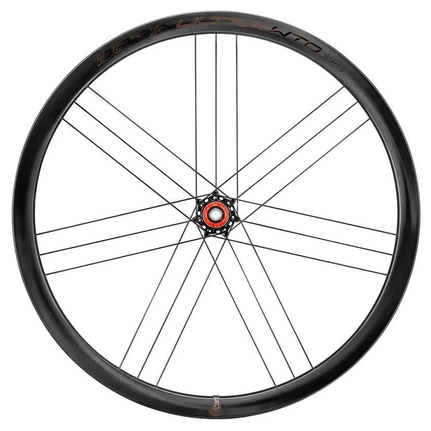 Campagnolo Bora Ultra Wto Db 35 C23 2wf Cl Disc Tubeless Rennrad-hinterrad, Black, 12 x 142mm, Campagnolo