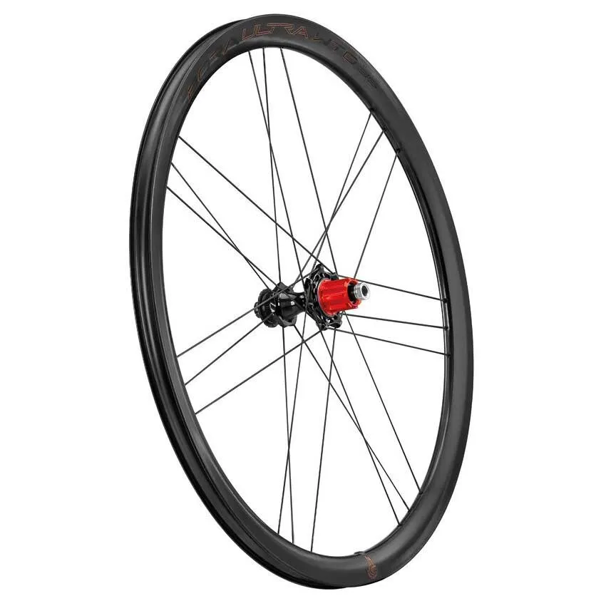 Campagnolo Bora Ultra Wto Db 35 C23 2wf Cl Disc Tubeless Rennrad-hinterrad, Black, 12 x 142mm, Campagnolo