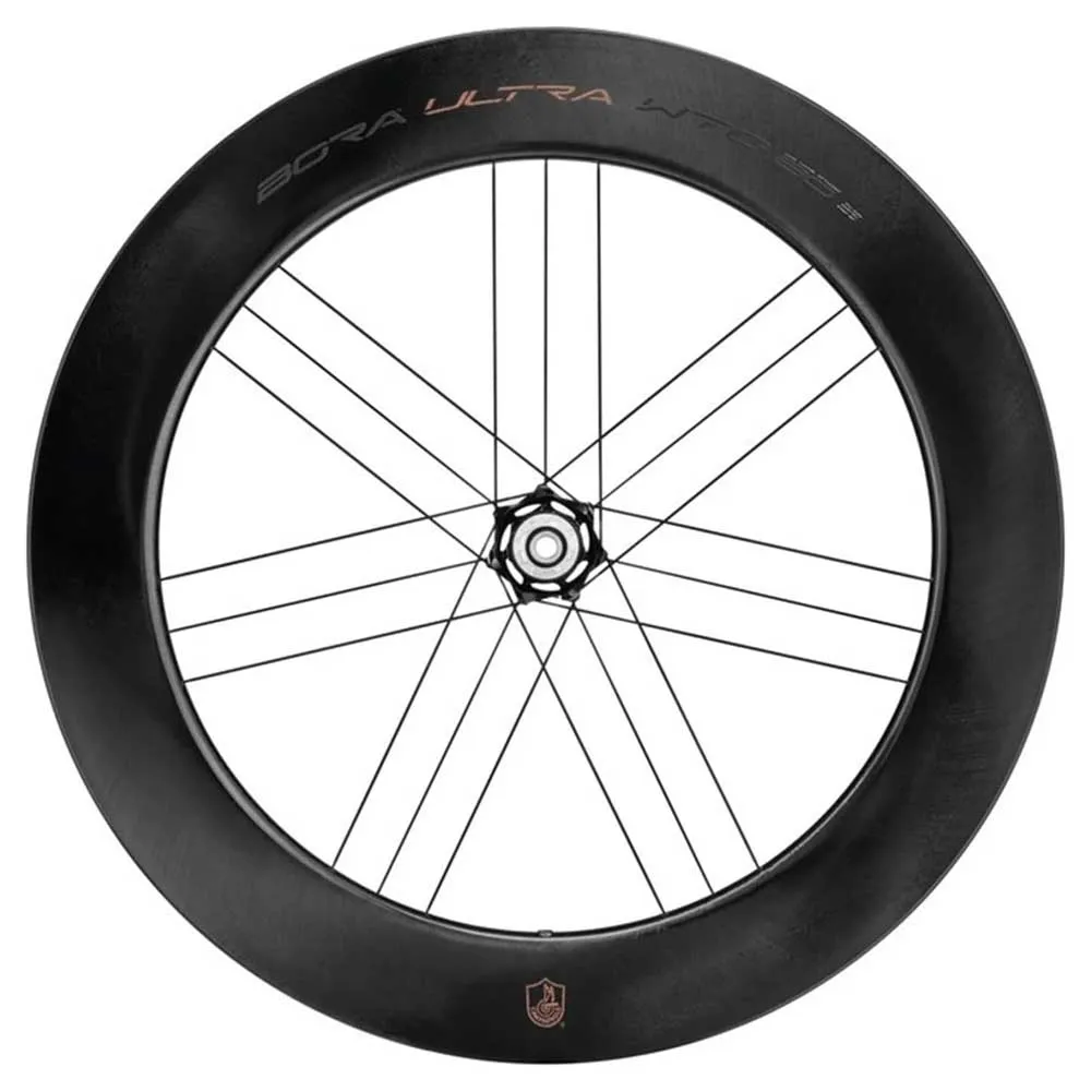 Campagnolo Bora Ultra Wto Db 80 2wf Dcs Ra Cl Disc Tubeless Rennrad-hinterrad, Black, 12 x 142mm, Campagnolo